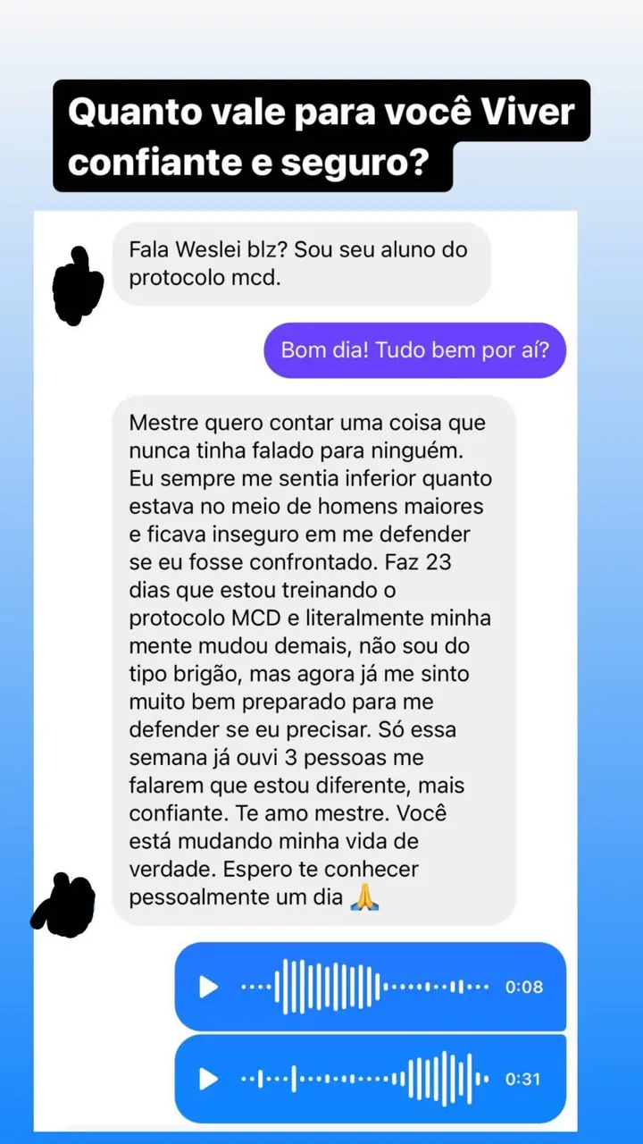 Aluno do Protocolo MCD conta que ficou mais confiante e preparado