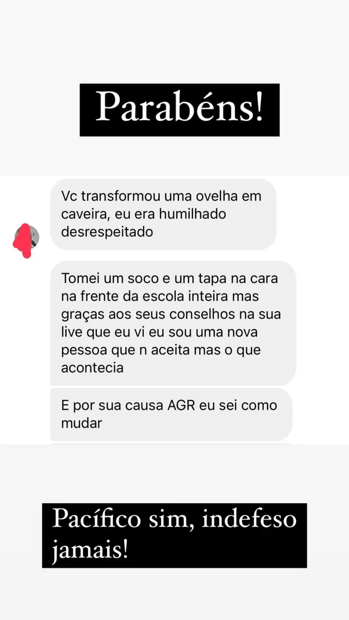 Aluno diz que era humilhado e hoje se sente outra pessoa